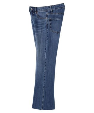 earth music&ecology セルフカットフレアデニムパンツ Medium Indigo