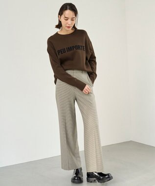 UNFILO beauty warm ワイドパンツ ガンクラブチェック