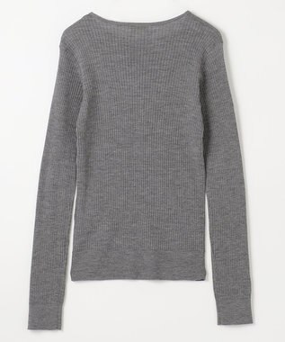 NAVE 【Nave】リュクスウール クルーネックニット ライトグレー系
