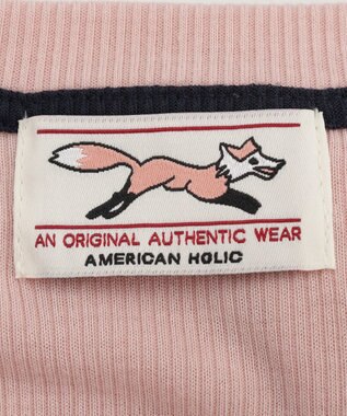 AMERICAN HOLIC 【PENNEY'S】配色タンクトップ+Tシャツ Pink