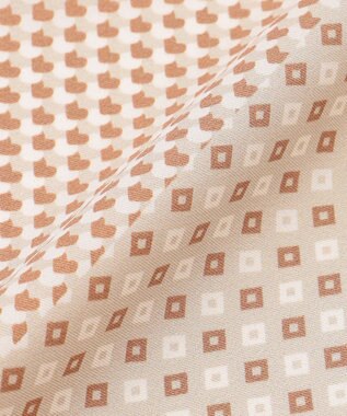 J.PRESS LADIES houndstooth スクエア スカーフ ブラウン系