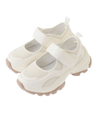 Green Parks ＲＵＰＩＳ．　厚底ベルトスニーカー Ivory