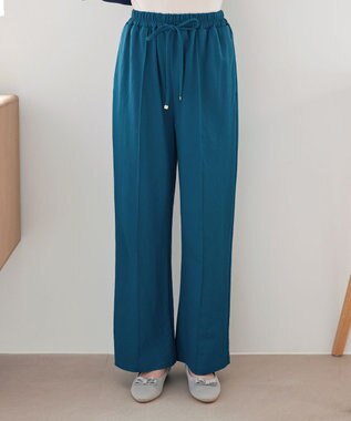 Tiaclasse 【おのののかさん着用】冷凛(ひやりん)カノコカットソーピンタックパンツ ブルー