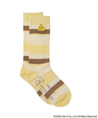 earth music&ecology 【予約】リラックマ×earth マルチボーダーソックス C