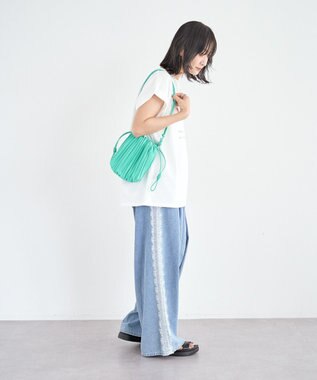 Green Parks 汗染み防止フレンチロゴＴシャツ Off White