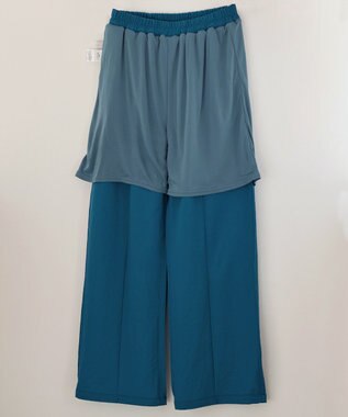 Tiaclasse 【おのののかさん着用】冷凛(ひやりん)カノコカットソーピンタックパンツ ブルー