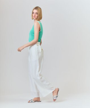 GRACE CONTINENTAL マリンワイドパンツ ホワイト