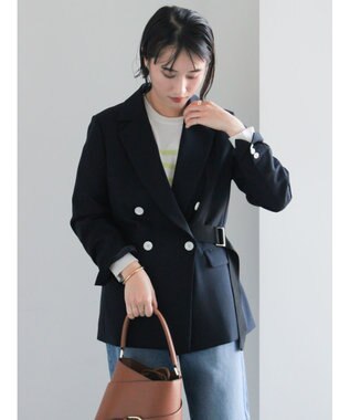 Te chichi デタッチベルトテーラードジャケット《2026 spring catalog item》 ネイビー