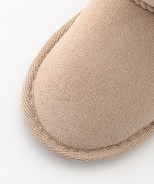 ANY KIDS リボンフェイクムートンブーツ ベージュ