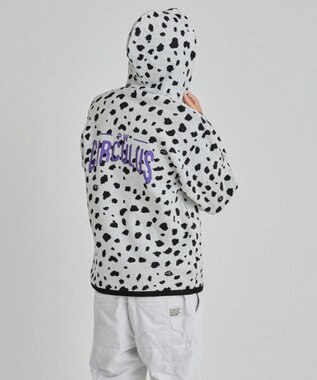 PW CIRCULUS 【MEN】SNOW LEOPARD柄フーディー ホワイト系5