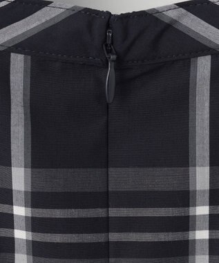 J.PRESS LADIES L 【洗える】コンパクトチェック ワンピース ネイビー系3