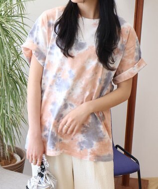 AMERICAN HOLIC 【WEB限定】タイダイ染めTシャツ Orange