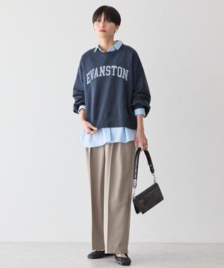 AMERICAN HOLIC ＥＶＡＮＳＴＯＮ　ミニ裏毛プルオーバー Navy