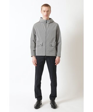 DAKS ナイロン タフタ パーカー シルバーグレー