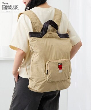 ROOTOTE 8506【ルートート】スヌーピー IP.メッケル.ピーナッツ-1D 03：ベージュ