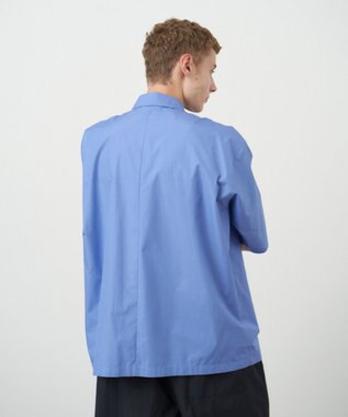 ATON SUVIN BROAD | ショートスリーブシャツ- UNISEX SAX