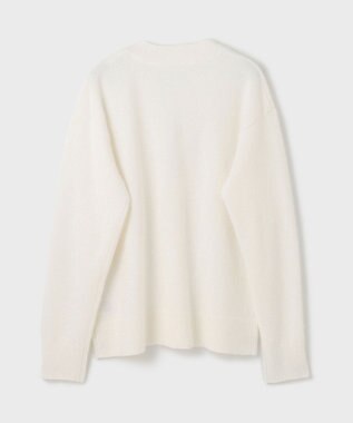 GRACE CONTINENTAL フィルムヤーンニットカーディガン ホワイト