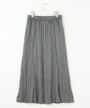 23区 【SLOW/一部店舗限定】リンクルサテン スカート グレー系