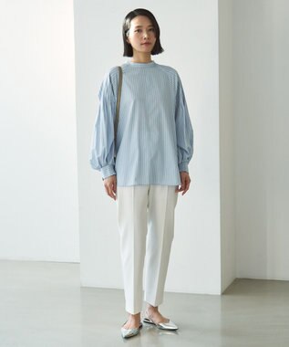 UNFILO 【WEB限定】BEAUTY MOVE センタープレス テーパードパンツ オフ