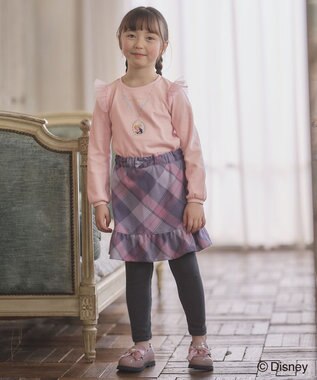 ANY KIDS チェック スカッツ ラベンダー系チェック