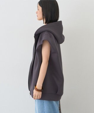 AMERICAN HOLIC ポンチZIPフーディーベスト Ivory