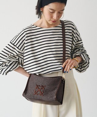 russet ナイロンラフィアショルダーバッグ 《かごバッグ》(CE-1713)