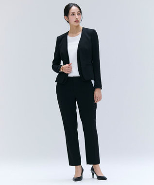 BEIGE, 【洗える・VERY NaVY 11月号掲載】CINDY / ダブルカラージャケット Black x Black