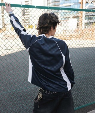 WEGO 【ユニセックス着用ITEM/MLサイズ展開】ラインスリーブゲームT（LS） ネイビー