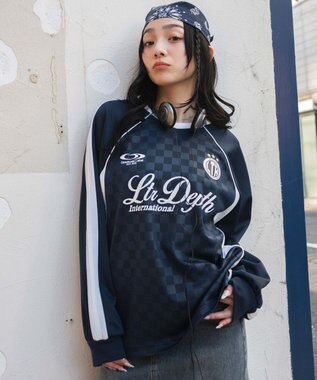 WEGO 【ユニセックス着用ITEM/MLサイズ展開】ラインスリーブゲームT（LS） ネイビー