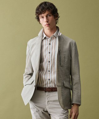 JOSEPH ABBOUD 【キングサイズ・ストレッチ/7ポケット】ハイパワーピケストレッチアクティブレジャー ジャケット　26SSモデル ベージュ系