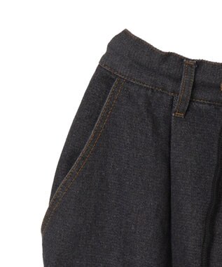 WEGO ドロストワイドルーズハーフパンツ ブラック