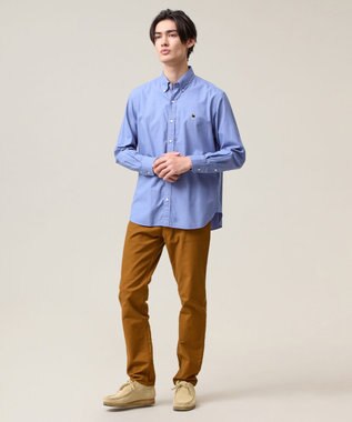 J.PRESS MEN このさりげなさが大人気【IVY COLLECTION】【UNISEX】バックブルチェックガーメントダイ シャツ / B.D. ブルー系3