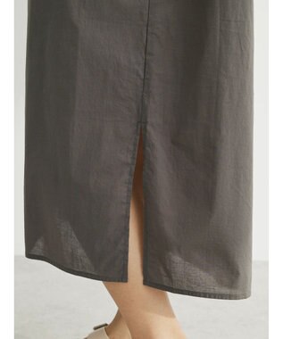 Green Parks ・Ｐｅｔｉｔ　Ｆｌｅｕｒ　カラーシャツワンピース Charcoal Gray