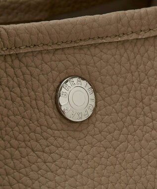 TOPKAPI 【Breath TOPKAPI】シュリンクレザー ノットハンドル トートバッグ グレージュ