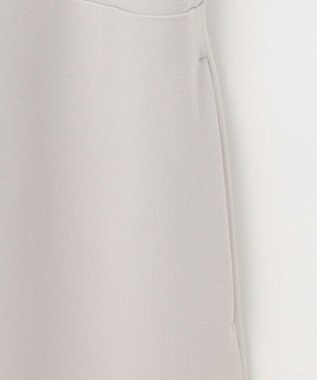 自由区 【セットアップ対応・洗える】トリアセダブルクロス ワンピース ライトグレー系