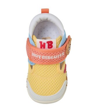 MIKI HOUSE HOT BISCUITS 【11.5-13.5cm】ダブルラッセル ファーストベビーシューズ 黄