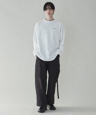 WEGO 【ユニセックス着用ITEM】トロミカーゴスラックス ブラック