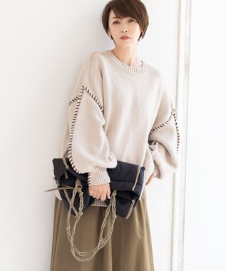 united bamboo 【辺見えみりさんコラボ】パデッドトートバッグ ブラック系