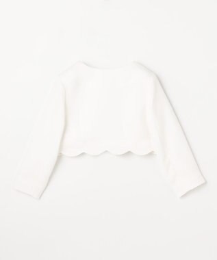 ANY KIDS 【2点セット】リボンボレロジャケット+シフォンプリーツ ワンピース ラベンダー