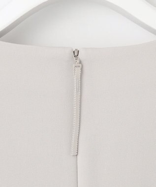 自由区 【セットアップ対応・洗える】トリアセダブルクロス ワンピース ライトグレー系