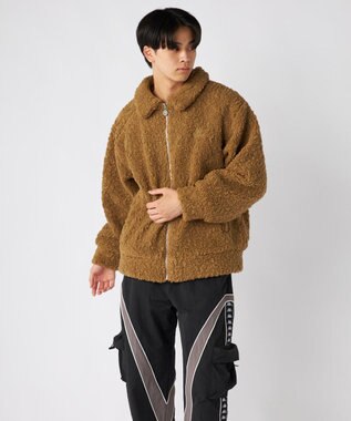 OP／FILA 【Kappa】カジュアル ボアジャケット ブラウン