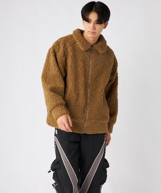 OP／FILA 【Kappa】カジュアル ボアジャケット ブラウン