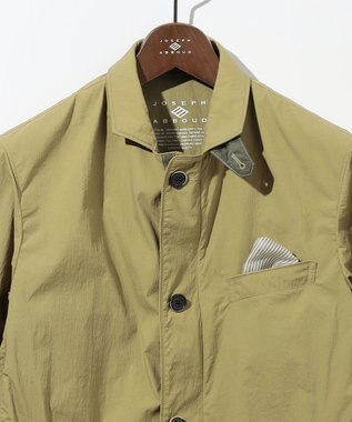 JOSEPH ABBOUD 【キングサイズ・軽量/ストレッチ/撥水】ライトワッシャーストレッチ アクティブレジャージャケット ライトグリーン系