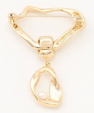 ICB 【CLASSY.1月号掲載】ウェーブブローチ ゴールド系