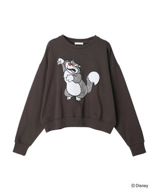 Green Parks Villains／パッチワーク裏毛プルオーバー Charcoal Gray