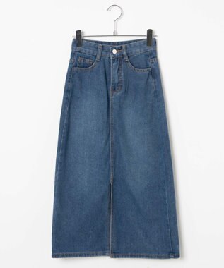 WEGO デニムミドルスカート デニム中濃色