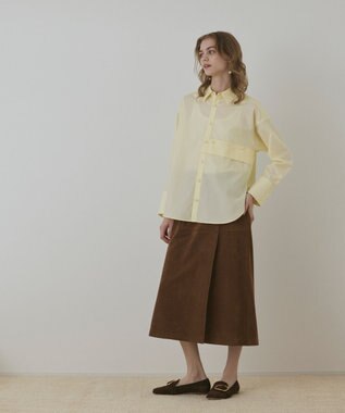 GRACE CONTINENTAL オーバーシャツ イエロー