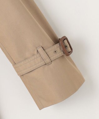 23区 コットンポリエステルギャバジン トレンチコート キャメル系