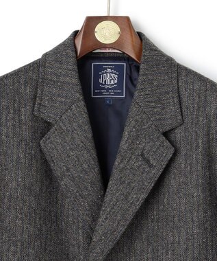 J.PRESS MEN 【J.PRESS ORIGINALS】Lambs Tweed Single Chester Coat / Japan Made グレー系1