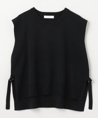 ANY 【洗濯機可】オーガニックコットンベスト ブラック